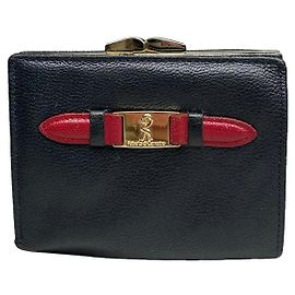 Autre Marque ROBERTA DI CAMERINO Black Leather Wallet Black