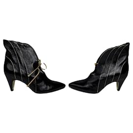 Emilio Pucci Black Leather Boot Black