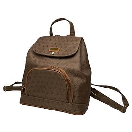 Courreges Sac à dos en cuir marron Courrèges Marron