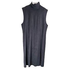 MM6 Anthrazit Baumwolle - Elasthan Kleid Anthrazitgrau