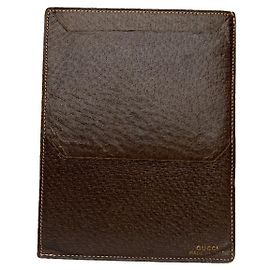 Bolsa de couro marrom Gucci Zumi Marrom