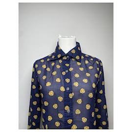Dior-DIOR Tops T.International M Silk-Navy blue
