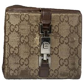 Gucci Horsebit 1955 Beige Leather Wallet Beige
