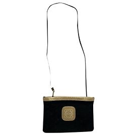 Loewe Flamenco Black Polyester Handbag Black