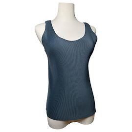 Pleats Please Navy Polyester Top Navy blue
