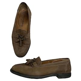 Yves Saint Laurent-YVES SAINT LAURENT Flats T.EU 39 Leather-Brown