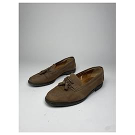 Yves Saint Laurent-YVES SAINT LAURENT Flats T.EU 39 Leather-Brown