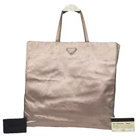 Prada Galleria Pink Suede Handbag Pink