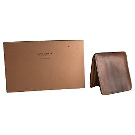Bolsa de couro marrom diária Louis Vuitton Marrom