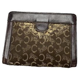 Céline Pochette en coton marron Celine Marron