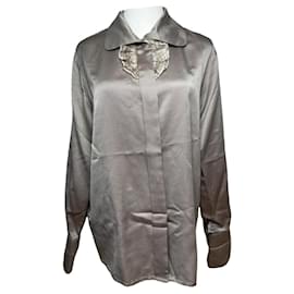 Dior-DIOR Tops T.International M Silk-Dark grey