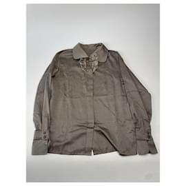 Dior-DIOR Tops T.International M Silk-Dark grey