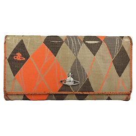 Cartera de cuero naranja Vivienne Westwood Naranja