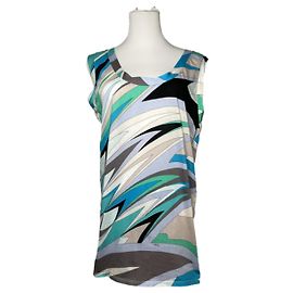 Top in cotone blu Emilio Pucci Blu