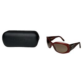Gafas de sol de plástico rojo de Chanel Roja