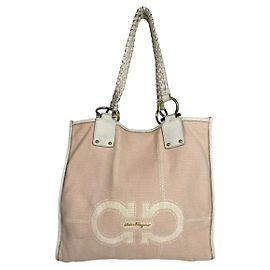Bolsa de couro rosa Salvatore Ferragamo Rosa