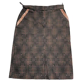 Fendi braune Baumwollrock Braun