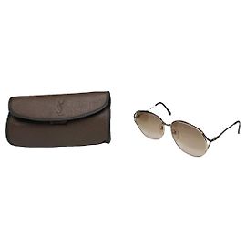 Saint Laurent Beige Plastic Sunglasses Beige