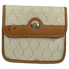 Bolsa de couro bege Dior 30 Montaigne Bege