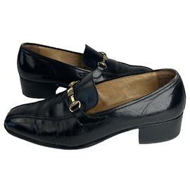 Céline Celine Triomphe Sapatilha de Couro Preta Preto