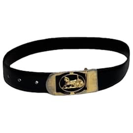 Céline-CELINE Belts T.cm 75 Leather-Black
