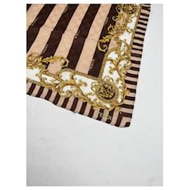 Fendi-FENDI Scarves T.  Silk-Brown
