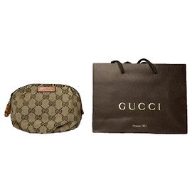 Bolsa clutch de algodão bege Gucci Dionysus Bege