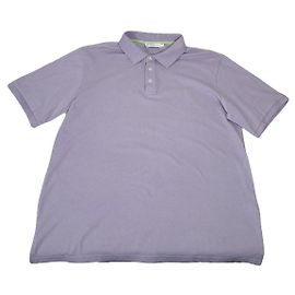 Polo in cotone viola Yves Saint Laurent Porpora
