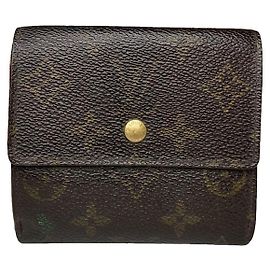 Louis Vuitton Grenelle Brown Leather Wallet Brown