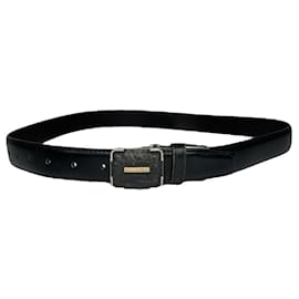 Dior schwarzer Ledergürtel Schwarz