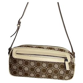 Salvatore Ferragamo Beige Polyester Handbag Beige