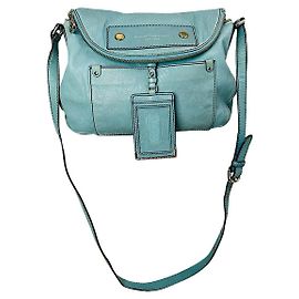 Bolsa de couro azul Marc Jacobs Downtown Azul