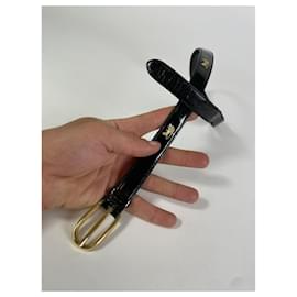 Céline-CELINE Belts T.cm 75 Patent leather-Black
