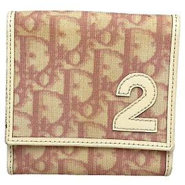 Dior 30 Montaigne Pink Leather Wallet Pink