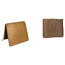 Loewe orange Leder Geldbörse Orange