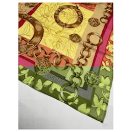 Céline-CELINE Scarves T.  Silk-Red