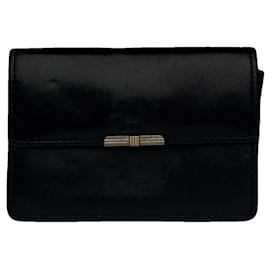 Dior-Dior Diorama Black Leather Purse-Black