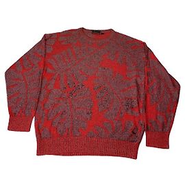 Yves Saint Laurent Pull en polyester rouge & Sweatshirt Rouge