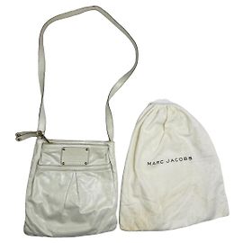 Bolsa de couro branco Marc Jacobs Branco