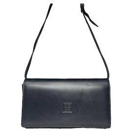 Givenchy Emblem Navy Patent Leather Handbag Navy blue