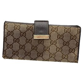 Cartera de cuero beige Gucci GG Blooms Beige