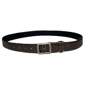 Yves Saint Laurent Black Leather Belt Black