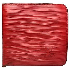 Bolsa de couro vermelho Louis Vuitton Vermelho