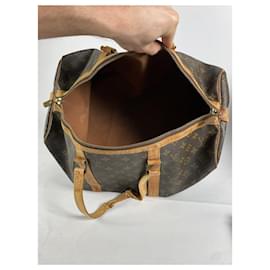 Louis Vuitton-LOUIS VUITTON Travel bags T.  Leather-Brown