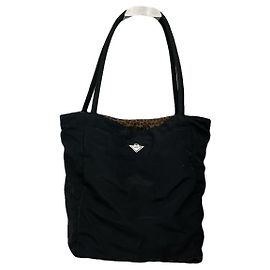 Bottega Veneta Maxi Cabat 30  Black Polyester Handbag Black