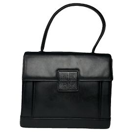 Givenchy 4G schwarze Lederhandtasche Schwarz