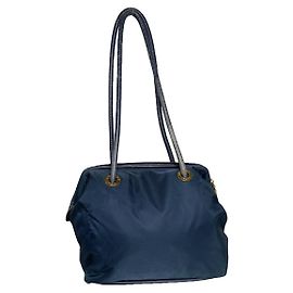 Céline Sac à main en polyester bleu marine Celine Bleu Marine
