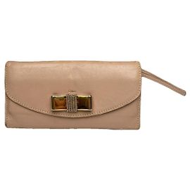 Chloé Marcie Pink Leather Wallet Pink