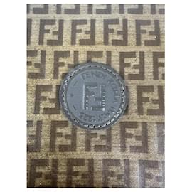 Fendi-FENDI Clutch bags T.  Leather-Brown