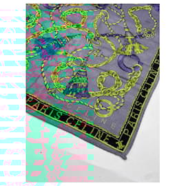 Céline-CELINE Scarves T.  Silk-Green